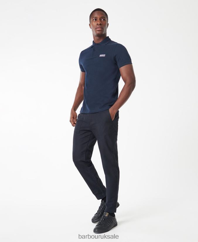 International Poloshirt International Essential Barbour Men R08LB6596 Clothing Deep Blue