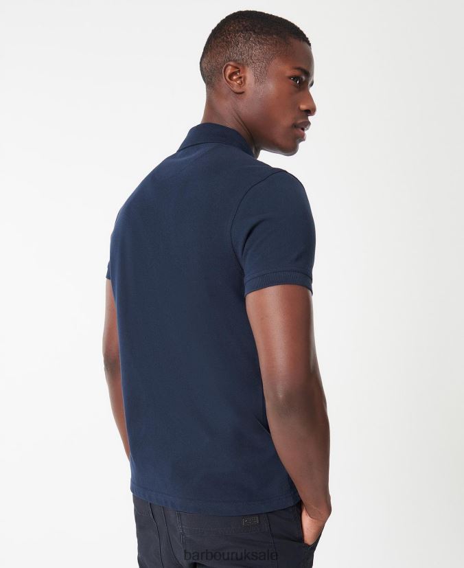 International Poloshirt International Essential Barbour Men R08LB6596 Clothing Deep Blue
