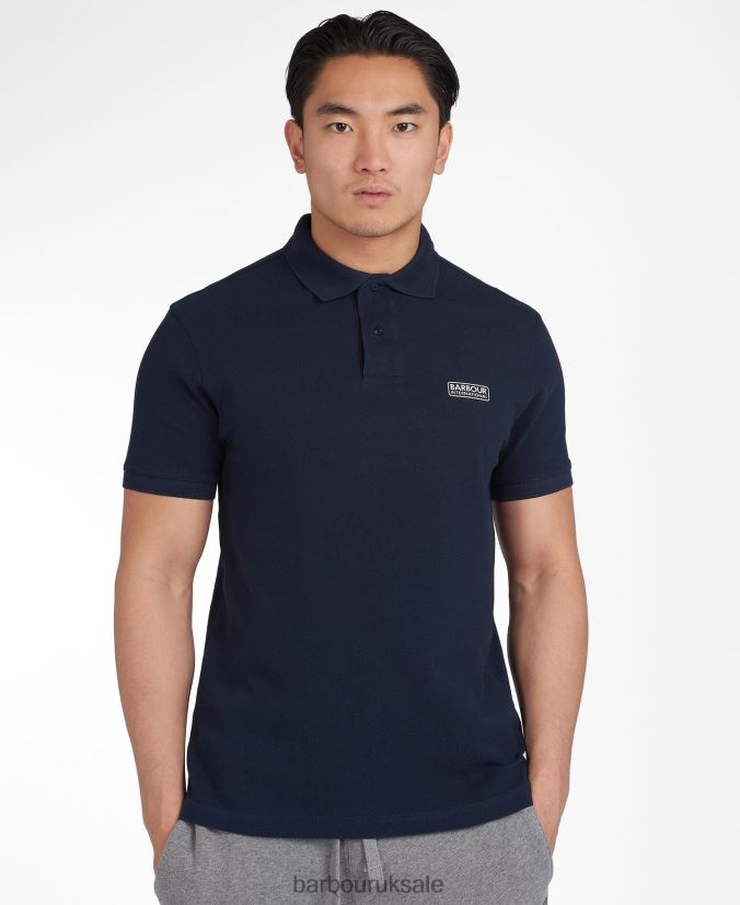 International Poloshirt International Essential Barbour Men R08LB6596 Clothing Deep Blue