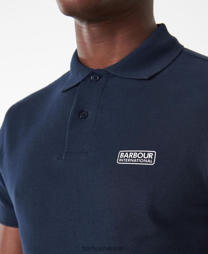 International Poloshirt International Essential Barbour Men R08LB6596 Clothing Deep Blue