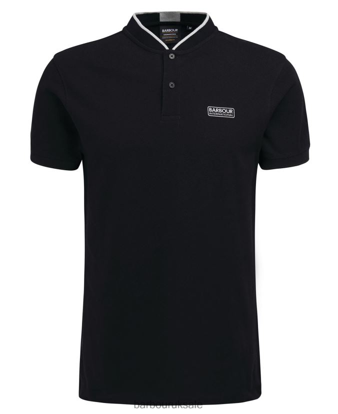 Lewis Sports Polo Shirt Barbour Men R08LB6675 Clothing Classic Black