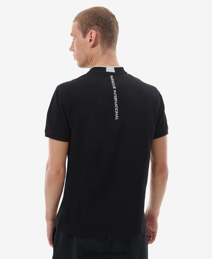 Lewis Sports Polo Shirt Barbour Men R08LB6675 Clothing Classic Black