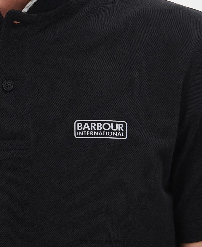 Lewis Sports Polo Shirt Barbour Men R08LB6675 Clothing Classic Black
