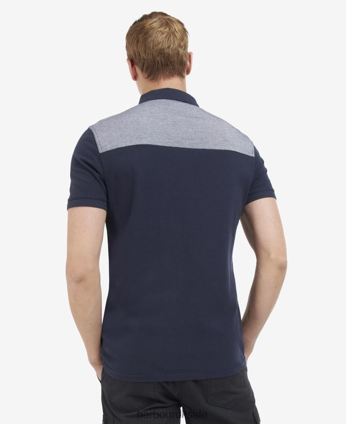 Morse Polo Shirt Barbour Men R08LB6700 Clothing Night Sky