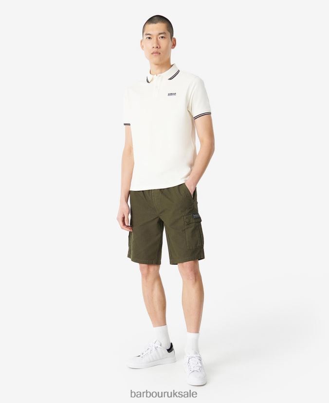 Rider Tipped Polo Shirt Barbour Men R08LB6594 Clothing Archive Olive