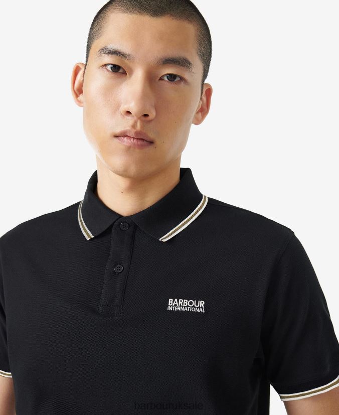 Rider Tipped Polo Shirt Barbour Men R08LB6646 Clothing Archive Olive