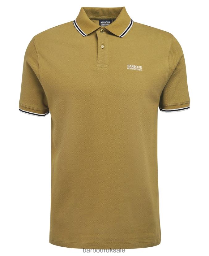 Rider Tipped Polo Shirt Barbour Men R08LB6671 Clothing Archive Olive