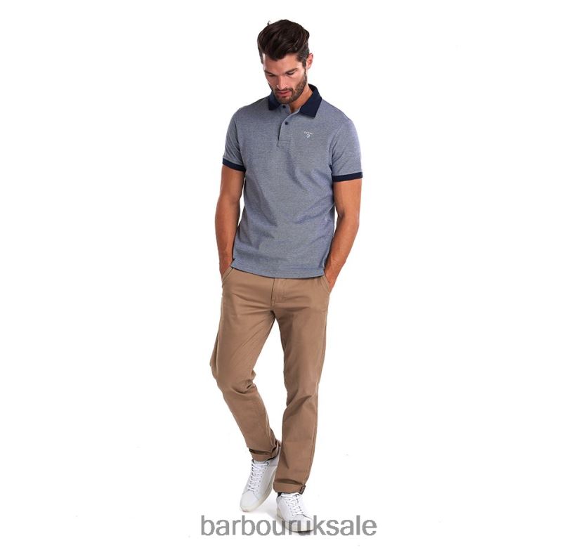 Sports Mix Polo Shirt Barbour Men R08LB6555 Clothing Dark Olive
