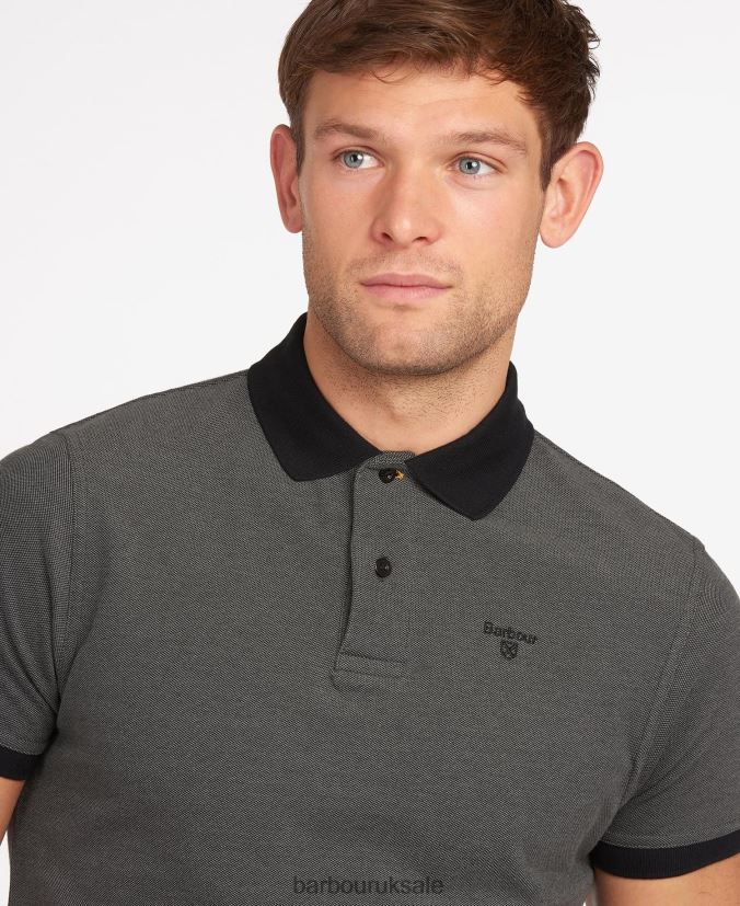 Sports Mix Polo Shirt Barbour Men R08LB6569 Clothing Dark Olive