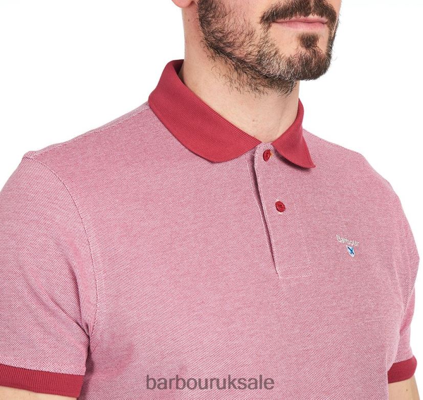 Sports Mix Polo Shirt Barbour Men R08LB6617 Clothing Dark Olive