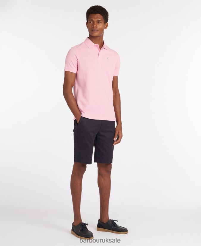 Sports Polo Shirt Barbour Men R08LB6546 Clothing Grey Marl