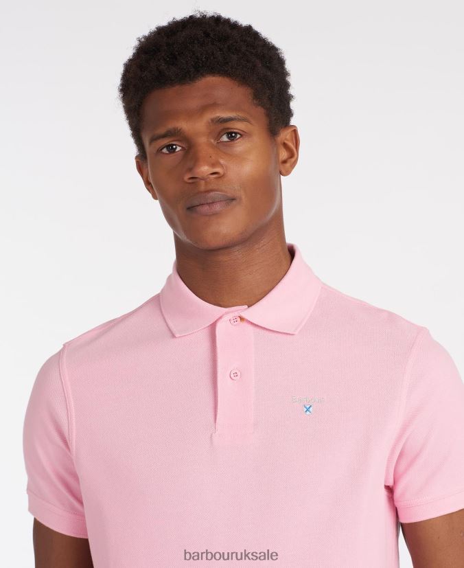 Sports Polo Shirt Barbour Men R08LB6546 Clothing Grey Marl