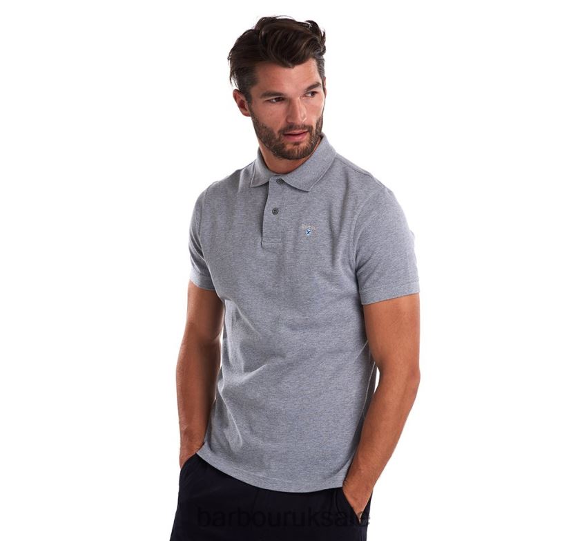 Sports Polo Shirt Barbour Men R08LB6578 Clothing Atlantic Blue