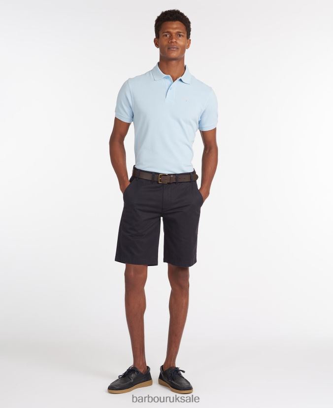 Sports Polo Shirt Barbour Men R08LB6605 Clothing Atlantic Blue