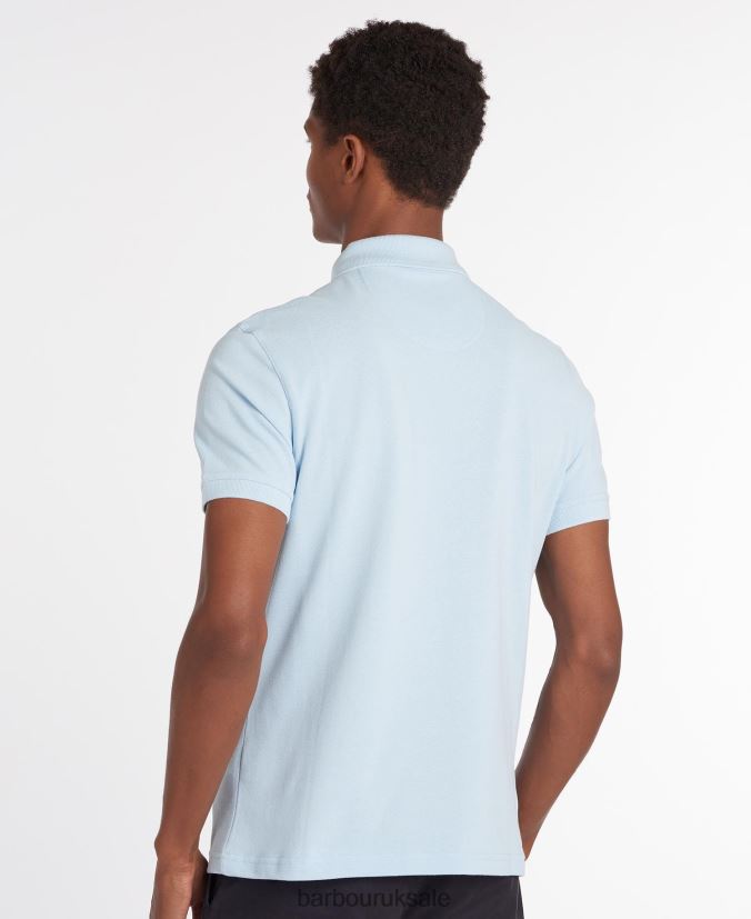 Sports Polo Shirt Barbour Men R08LB6605 Clothing Atlantic Blue