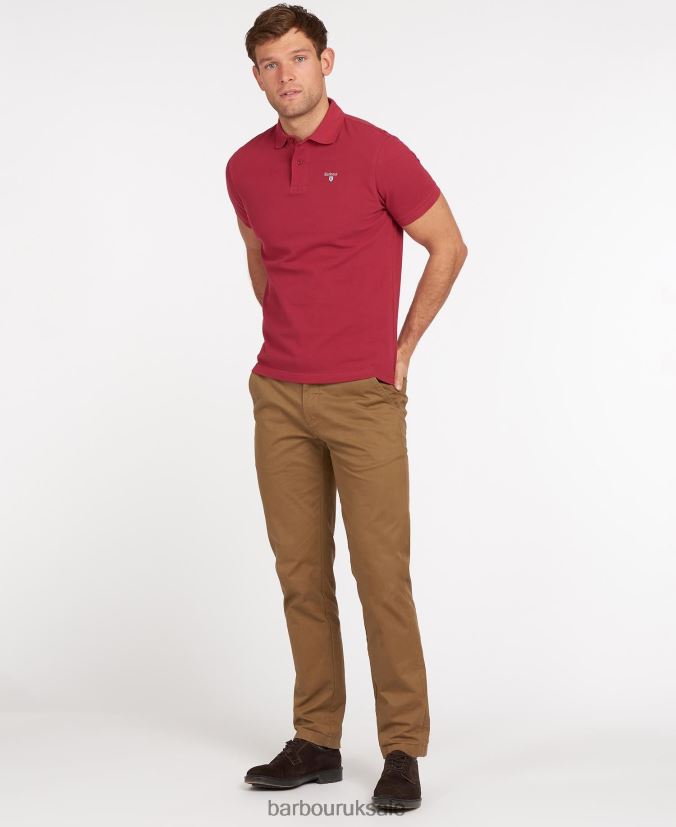 Sports Polo Shirt Barbour Men R08LB6612 Clothing Atlantic Blue