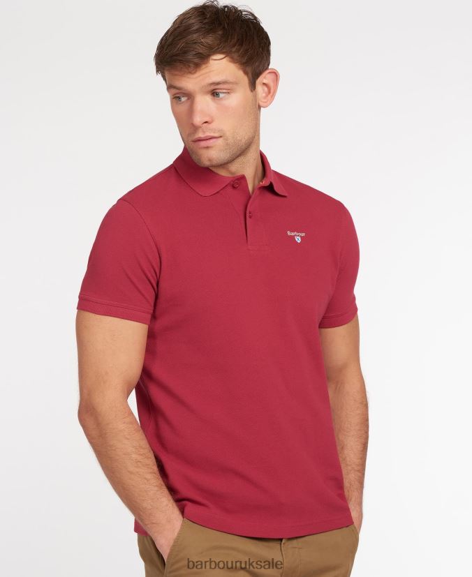 Sports Polo Shirt Barbour Men R08LB6612 Clothing Atlantic Blue