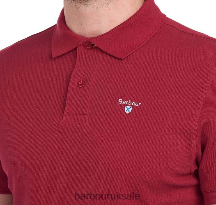 Sports Polo Shirt Barbour Men R08LB6612 Clothing Atlantic Blue