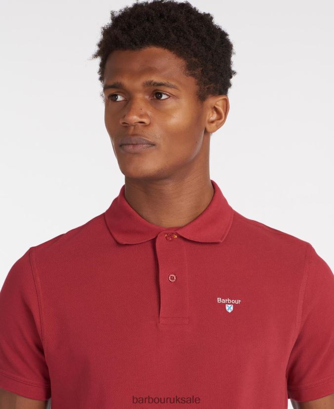 Sports Polo Shirt Barbour Men R08LB6634 Clothing Sport Blue