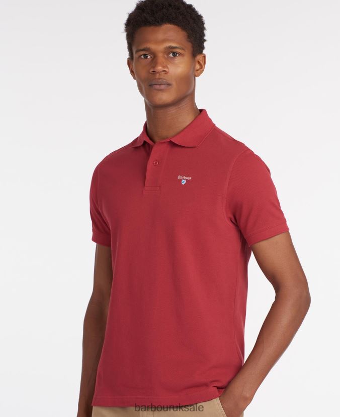 Sports Polo Shirt Barbour Men R08LB6634 Clothing Sport Blue