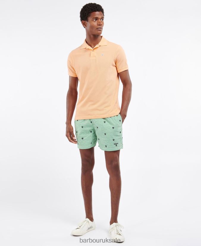Sports Polo Shirt Barbour Men R08LB6654 Clothing Dusty Mint