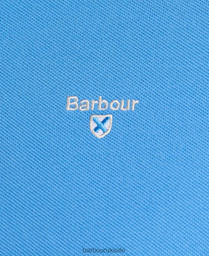 Tartan Pique Polo Shirt Barbour Men R08LB6598 Clothing Racing Green