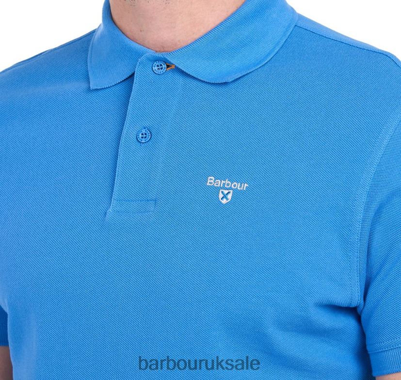 Tartan Pique Polo Shirt Barbour Men R08LB6598 Clothing Racing Green