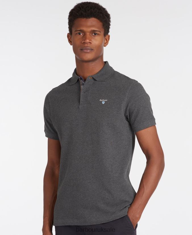 Tartan Poloshirt Pique Barbour Men R08LB6545 Clothing Night Sky/Olive Night