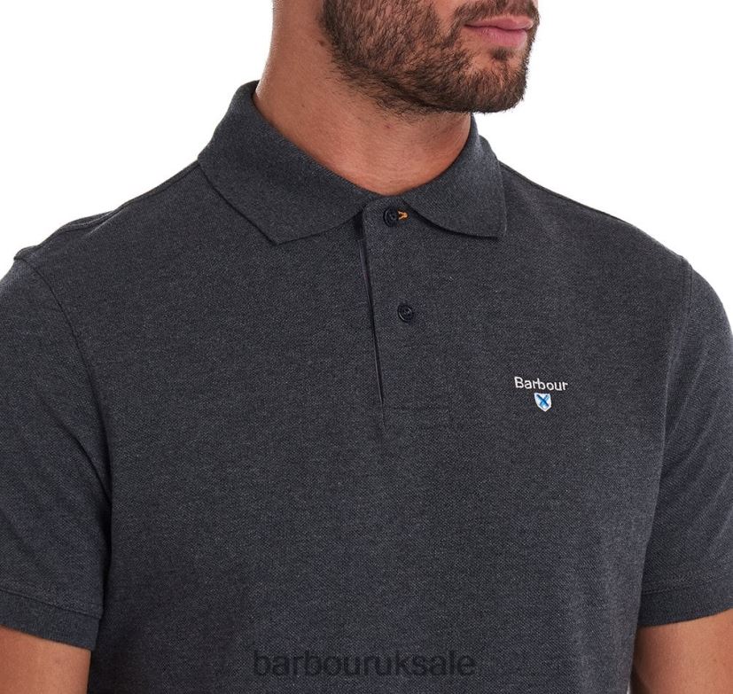 Tartan Poloshirt Pique Barbour Men R08LB6545 Clothing Night Sky/Olive Night