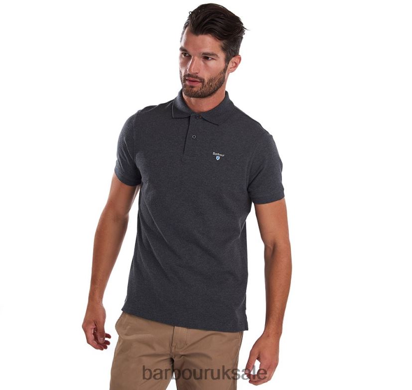 Tartan Poloshirt Pique Barbour Men R08LB6545 Clothing Night Sky/Olive Night