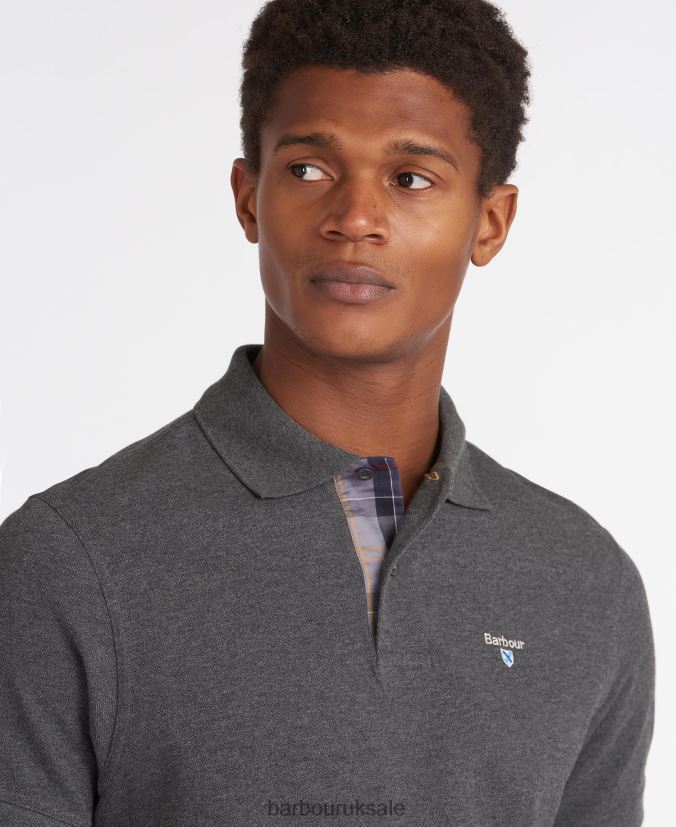 Tartan Poloshirt Pique Barbour Men R08LB6545 Clothing Night Sky/Olive Night
