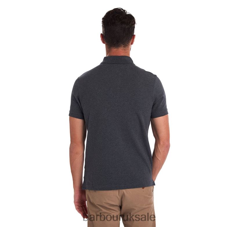 Tartan Poloshirt Pique Barbour Men R08LB6545 Clothing Night Sky/Olive Night