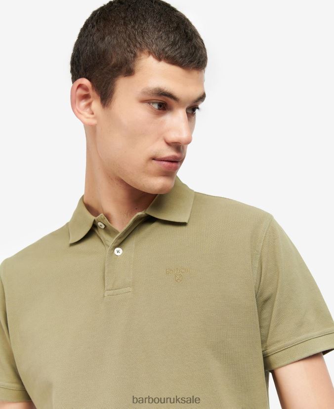 Wash Sports Polo Shirt Barbour Men R08LB6667 Clothing Pink Salt
