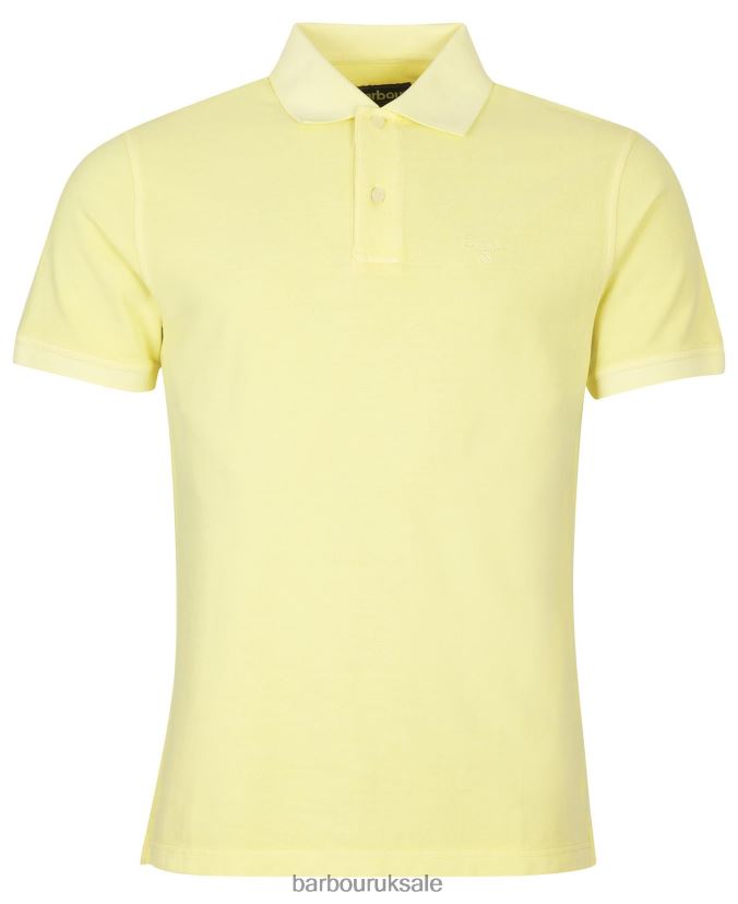 Washed Sports Polo Shirt Barbour Men R08LB6558 Clothing Dusty Mint