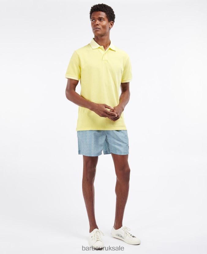 Washed Sports Polo Shirt Barbour Men R08LB6558 Clothing Dusty Mint