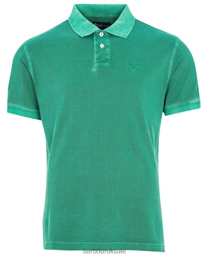 Washed Sports Polo Shirt Barbour Men R08LB6592 Clothing Sky
