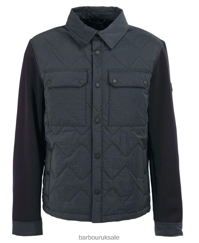 Bradley Quilted Shirt Jacket Barbour Men R08LB6132 Clothing Dark Mushroom