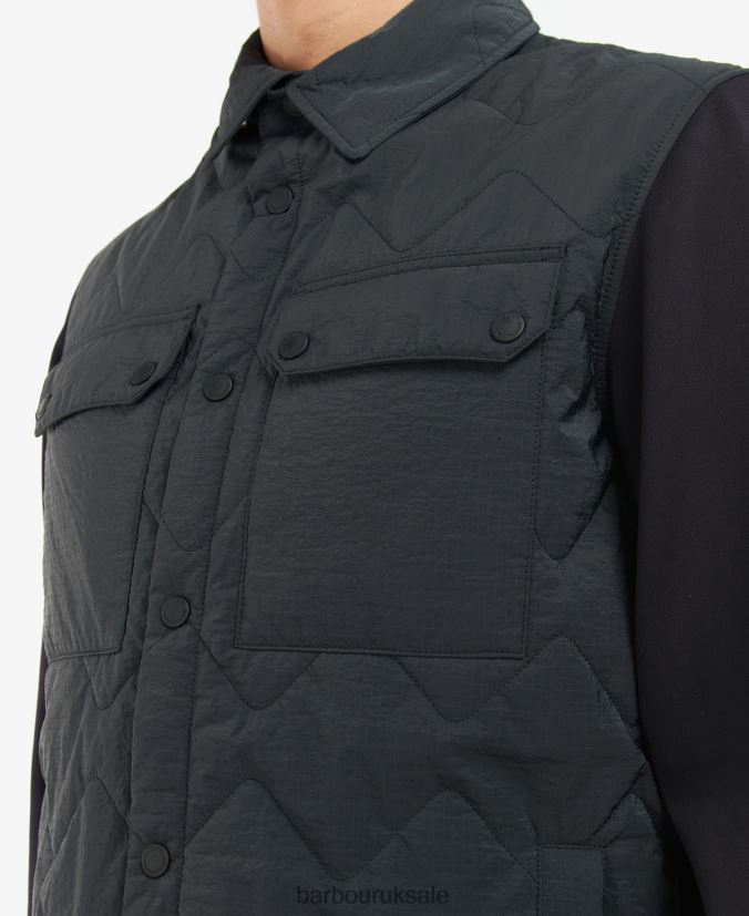 Bradley Quilted Shirt Jacket Barbour Men R08LB6132 Clothing Dark Mushroom