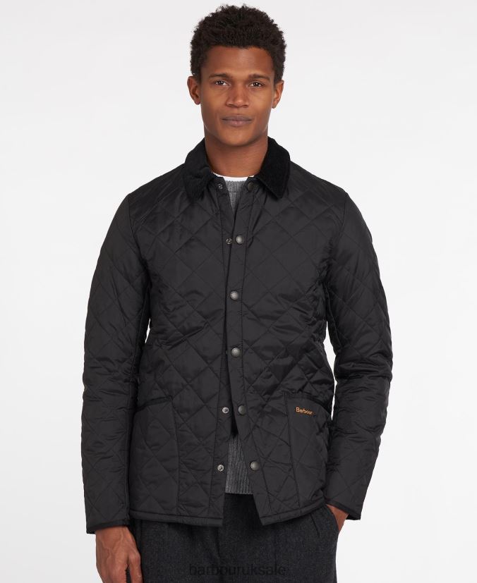 Heritage Liddesdale Quilted Jacket Barbour Men R08LB698 Clothing Black