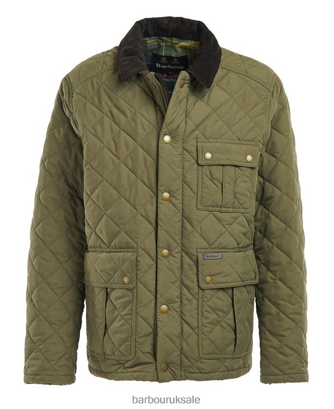Horsley Quilted Jacket Barbour Men R08LB6116 Clothing Navy/River Birch Tartan