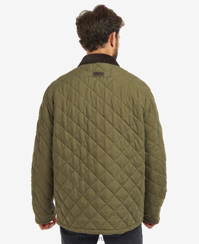 Horsley Quilted Jacket Barbour Men R08LB6116 Clothing Navy/River Birch Tartan
