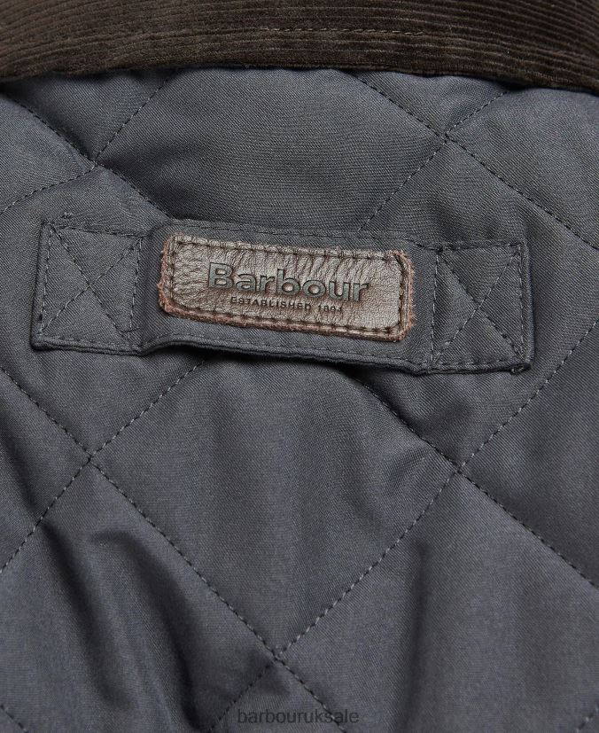 Horsley Quilted Jacket Barbour Men R08LB6155 Clothing Navy/River Birch Tartan