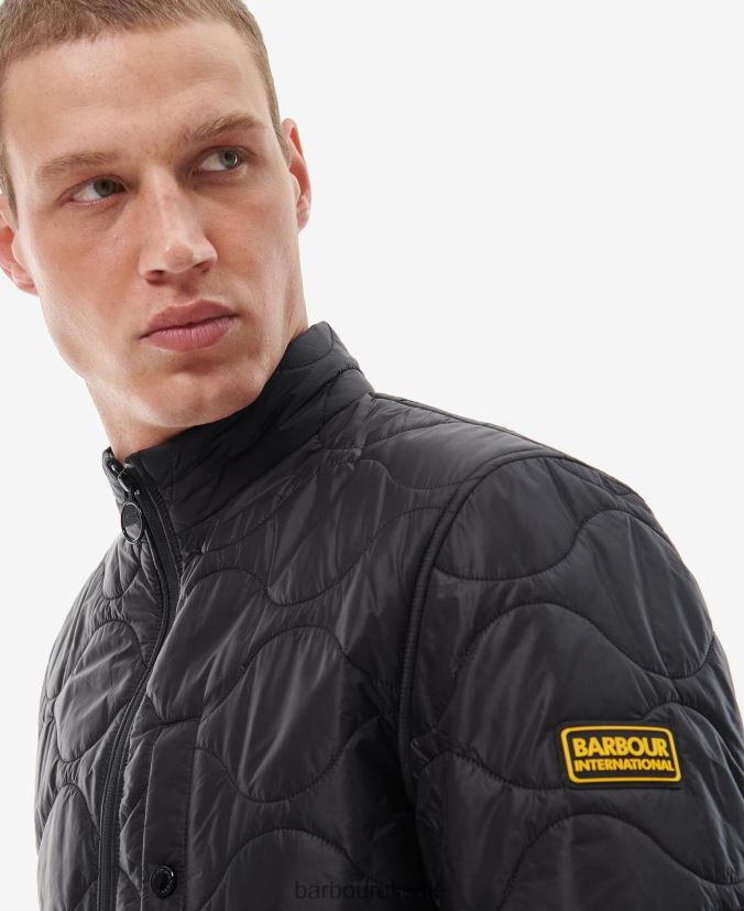 Langford Quilted Jacket Barbour Men R08LB6140 Clothing Classic Black