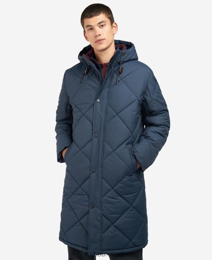 Melbury Quilted Jacket Barbour Men R08LB6166 Clothing Black/Cordovan