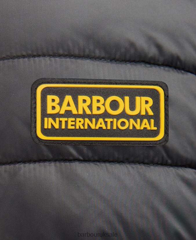 Racer Ouston Hooded Quilted Jacket Barbour Men R08LB6101 Clothing Sage