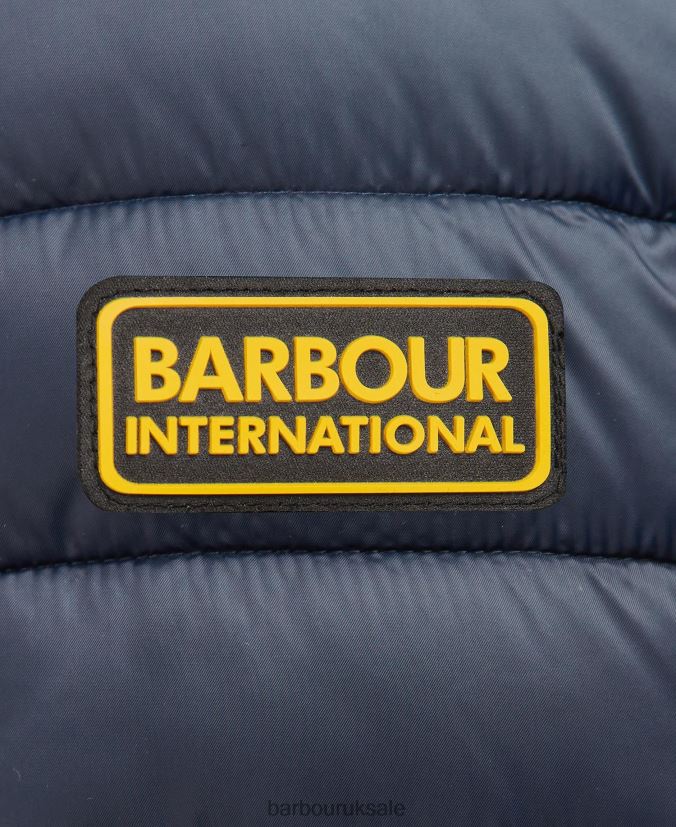 Racer Ouston Hooded Quilted Jacket Barbour Men R08LB6123 Clothing Sage