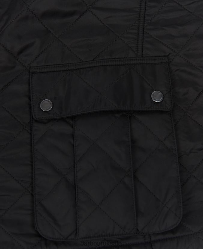 Tourer Ariel Polar Quilted Jacket Barbour Men R08LB6117 Clothing Charcoal