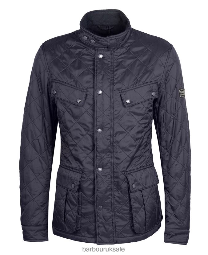 Tourer Ariel Polar Quilted Jacket Barbour Men R08LB6120 Clothing Charcoal