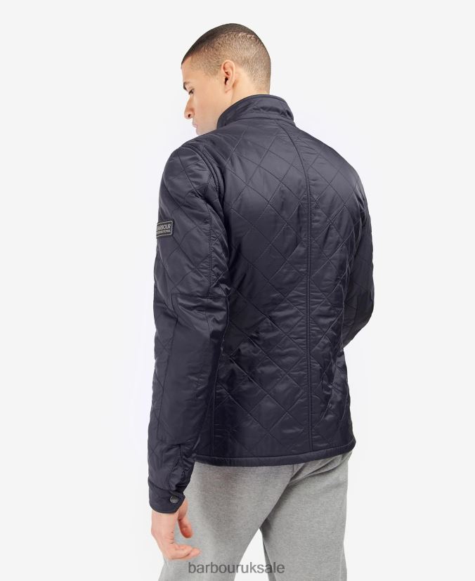 Tourer Ariel Polar Quilted Jacket Barbour Men R08LB6120 Clothing Charcoal