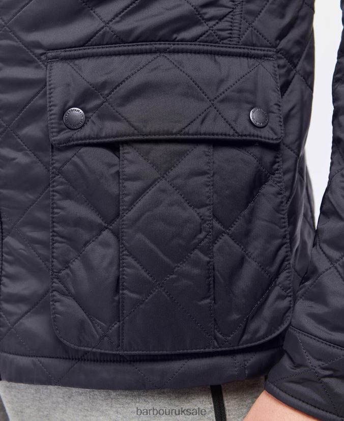 Tourer Ariel Polar Quilted Jacket Barbour Men R08LB6120 Clothing Charcoal